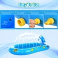 thumbnail image 3 of Mistaha Dolphin Inflatable Water Sprinkler Pool for Kids - Outdoor Play Area with 3-in-1 Spray Design - Large PVC Lawn Pool for Summer Fun, 3 of 7