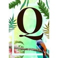 thumbnail image 3 of America Forever Tropical Summer Monogram Garden Flag Letter Q 12.5 x 18 inches Palm Leaves Hibiscus Coastal Bird Double Sided Vertical Outdoor Yard Lawn Decorative Red Floral Garden Flag, 3 of 5