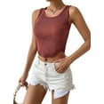 thumbnail image 2 of Liacowi Women's Sleeveless Basic Camisoles Crop Top Sexy Ribbed Knit Slim Fit t Vest Tank Tops, 2 of 6