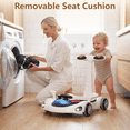 thumbnail image 3 of INFANS 6-in-1 Baby Walker, Converts Push Car to Bouncer, Rocker with Music, Lights, Adjustable Height & Speed, Activity Center, Canopy for 7-18 Months, 3 of 8