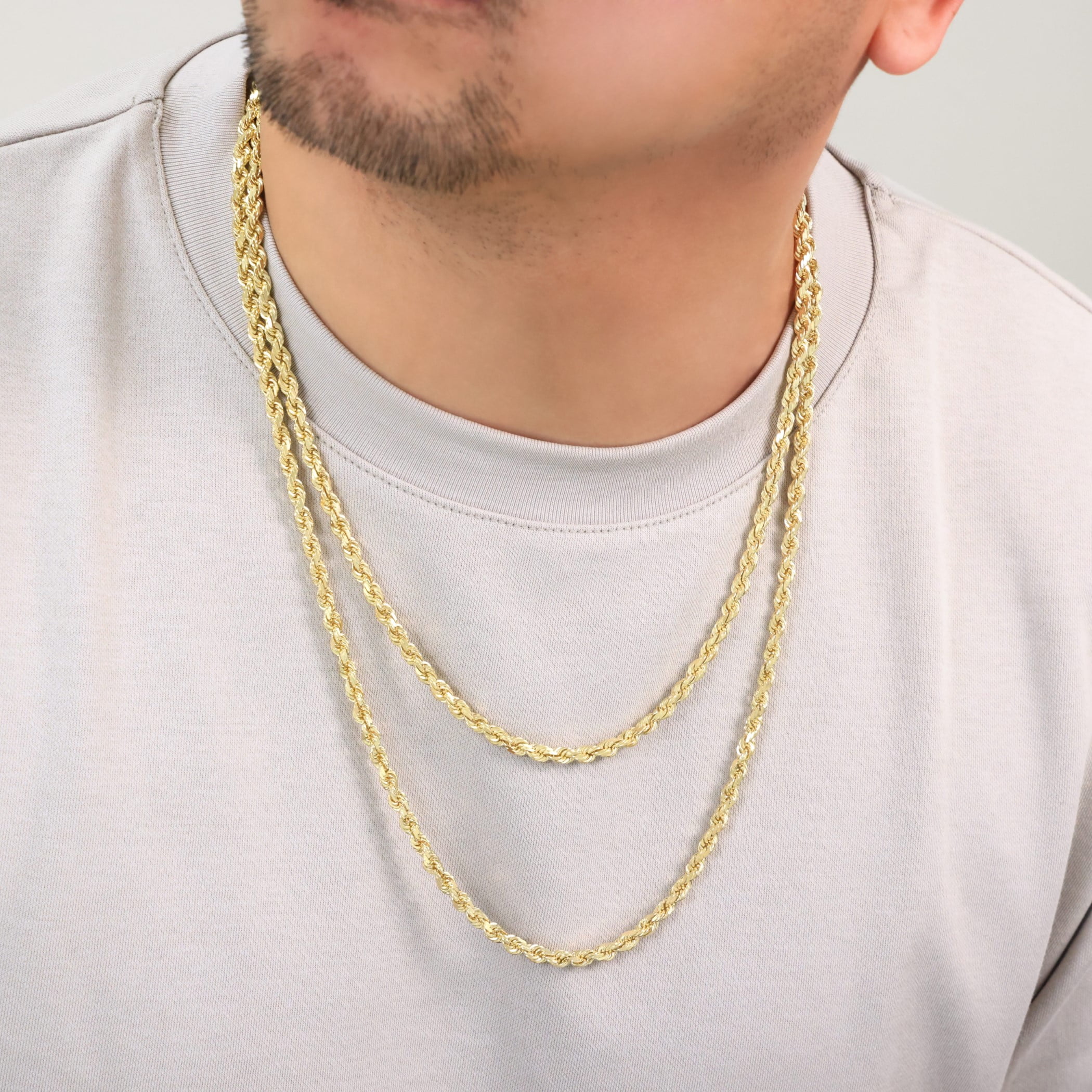 アクセサリー 19so 24/7 18k necklace 18k GF Classic Beautiful Rope Chain for Men 24