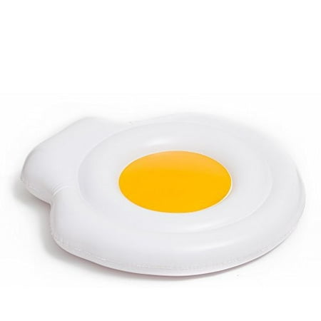 biggerkids sunny side up fried egg inflatable pool float toy blow up raft floatie floaty