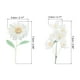 thumbnail image 2 of Pegatinas de vinilo de flores margaritas blancas transparentes de Uxcell, calcomanías de flores claras de PET, paquete de 80 hojas, 2 of 6