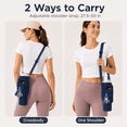 thumbnail image 6 of Lomyolo Water Bottle Carrier Bag for 40oz Tumbler - Neoprene Gym Bottle Holder Pouch with Adjustable Strap, Phone Pocket, Water Bottle Pouch Sleeve Accessories for Fitness, Hiking,Sports,Outdoors, 6 of 7