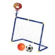 thumbnail image 1 of Aro de Baloncesto con Red de Portería de Fútbol perfecl 2 en 1 Compacto Plegable Rojo, 1 of 8
