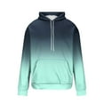 thumbnail image 6 of Momasggi Big and Tall Hoodies for Men Winter Fleece Lined Pullover Tops Loose Casual Long Sleeve Drawstring Hooded Sweatshirts Fashion Gradient Graphic Hoodie with Pockets Mint Green XL, 6 of 6