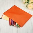 thumbnail image 6 of Uxcell A4 Document Pocket Storage Pouch Waterproof Zipper File Bags, Orange 5 Pack, 6 of 6