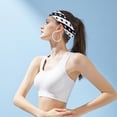 thumbnail image 2 of Yhmxh 4th of July Sports Headbands USA Patriotic Hair Accessories American Flag Headband Non Slip Elastic Red White and Blue Bandana Stars and Stripes Head Bands Independence Day Party Decorations, 2 of 5