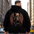 thumbnail image 2 of Big and Tall Men Hoodie Plus Size Hooded Sweatshirt Fleece Pullover 8XLT H2 5KP9 G19, 2 of 7