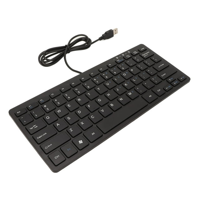 Teclado con cable USB, teclado con cable USB 78 Mini teclado Teclado USB Funcionamiento suave