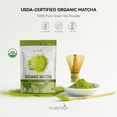 thumbnail image 2 of MatchAiA USDA-Certified Organic Matcha, 100% Pure Green Tea Powder, Premium Culinary Grade for Lattes, Smoothies, Desserts and Baking, Sugar Free, Gluten Free (60g / 2.1oz Pouch), 2 of 10