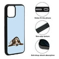 thumbnail image 2 of WIRESTER Shockproof Soft Rubber Cover Case for Apple iPhone 11 Pro Max 6.5" 2019, Basset Hound Dog Lying Down Looking Up On Light Blue Background, 2 of 5