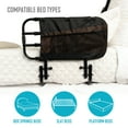 Stander EZ Adjust Bed Rail for Seniors, Adjustable Adult Bed Rail and