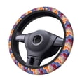 thumbnail image 2 of Uemuo Trio Of Dripping Cones Printed Car Elastic Steering Wheel Cover - Universal Car Accessory for Diverse Cars Anti-Slip, and Comfortable- 15", 2 of 8