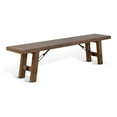 thumbnail image 2 of Home Square 6-Piece Set with Table & 4 Ladderback Chairs & Bench in Taupe Brown, 2 of 16