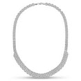 thumbnail image 2 of Sterling Silver Rhodium Plated Panther Link Necklace, 20", 2 of 2