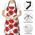 thumbnail image 6 of Lsque Hand Drawn Tomatoes Waterproof Apron Chef Aprons for Men Heavy Duty Chemical Work Apron Extra Long Grilling Aprons with Adjustable Bib Apron, 6 of 9