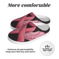 thumbnail image 6 of KLL Ribbon With Angel Wings Pattern Adult Unisex Cozy Slippers,Fuzzy Slip-on Slippers TPR Sole Slippers Comfort Plush Home Footwear for Indoor & Outdoor-35/36, 6 of 7
