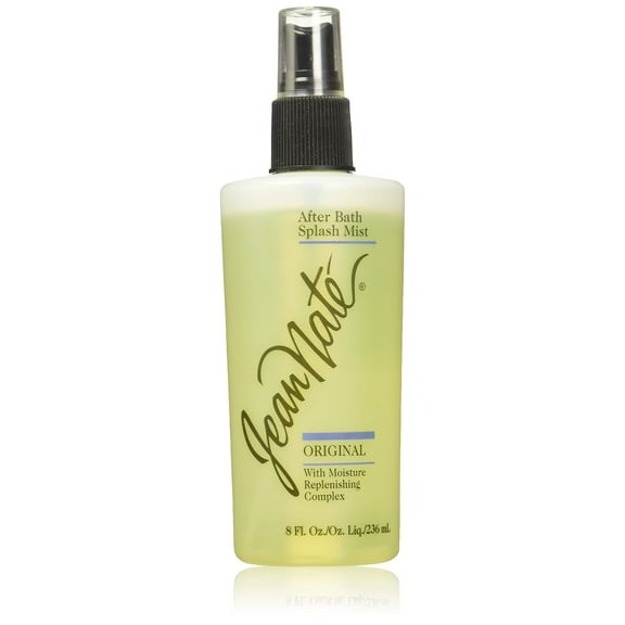 Jean Nate After Bath OLF24 Splash, Original Bath Body Mist Infused with Vitamin E and Aloe Vera, Softens & Smoothes Skin, Citrus Scent, 8 Fl Oz