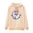thumbnail image 1 of Gibobby Sudadera de color Navidad Suéter con capucha y estampado de dibujos animados de nuevo diseñador, abrigo de primavera y otoño para niños, Top con capucha para niños (Beige, XL), 1 of 4