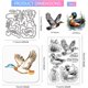 thumbnail image 2 of Sellos transparentes de pato real, troqueles de corte, plantillas de pintura PET para hacer tarjetas, sellos de silicona de verano, saludos de metal, troqueles, plantillas de pintura PET, 2 of 9