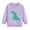 3# Purple Dinosaur, variant on Toddler Girls Sweatshirt Pullover Cotton Unicorn Print Long Sleeve Outdoor Casual Tops Pink 3t