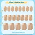 thumbnail image 4 of Wooden Balancing Stones, 20 Pcs Wooden Stacking Rocks Irregular, Paint-Free Wooden Building Rocks Preschool Educational Toys, Novel Building Blocks for Toddles Stacking Game Fun Painting, 4 of 6