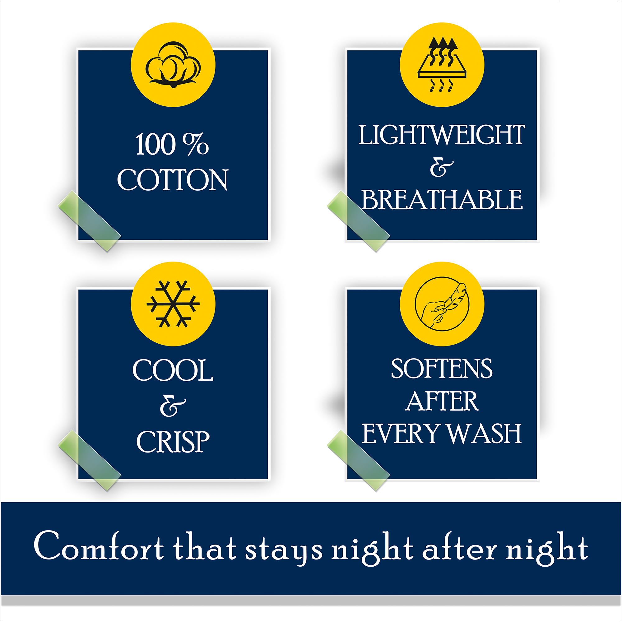 Color Sense 100% Cotton Percale Twin Fitted Sheet, White photo 8
