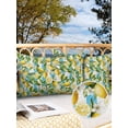 thumbnail image 3 of Outdoor Waterproof Throw Pillow Covers Set of 2 Floral Lemon Pillowcases Lumbar Outdoor Pillows Cushion Case 20x12 Inch Summer Fruit Green Leaves Blue Stripes Patio Pillows for Couch Sofa Bed, 3 of 9