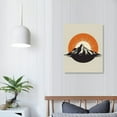 thumbnail image 3 of COMIO Framed  Wall Art Decor,  Set Abstract  Canvas Painting Mid Century Sun and Moon  Mountains Sunrise  Themed Artwork Prints for Living Room Bedroom Kitchen Bathroom Home, 3 of 4
