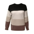 thumbnail image 6 of Lightweight Sweaters For Women Sevevn Women's Mock Neck Color Block Long Sleeve Pullover Sweater, 6 of 6