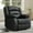 Black, variant on Bonzy Home Power Recliner Chair, Oversized Electric Leather Reclining Chair with Thick Cushion, USB Charge Port, Comfortable Single Sofa for Living(recliner) Room, Brown