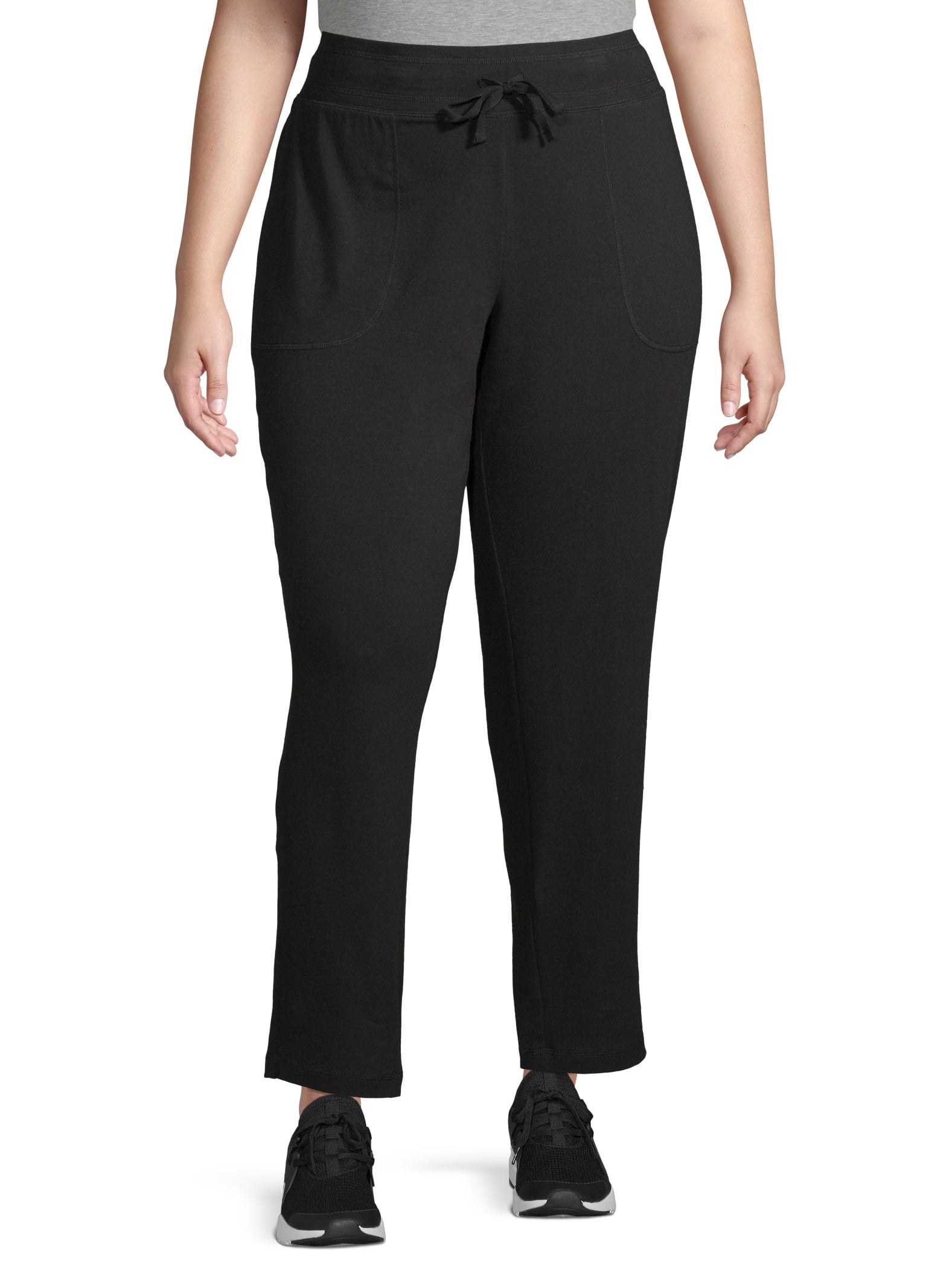 Athletic Works Athletic Works Women's Plus Size Athleisure Core Knit Pant Sweatpant Walmart