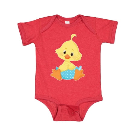 

Inktastic Cute Easter Chick in Blue Easter Egg Gift Baby Boy Bodysuit