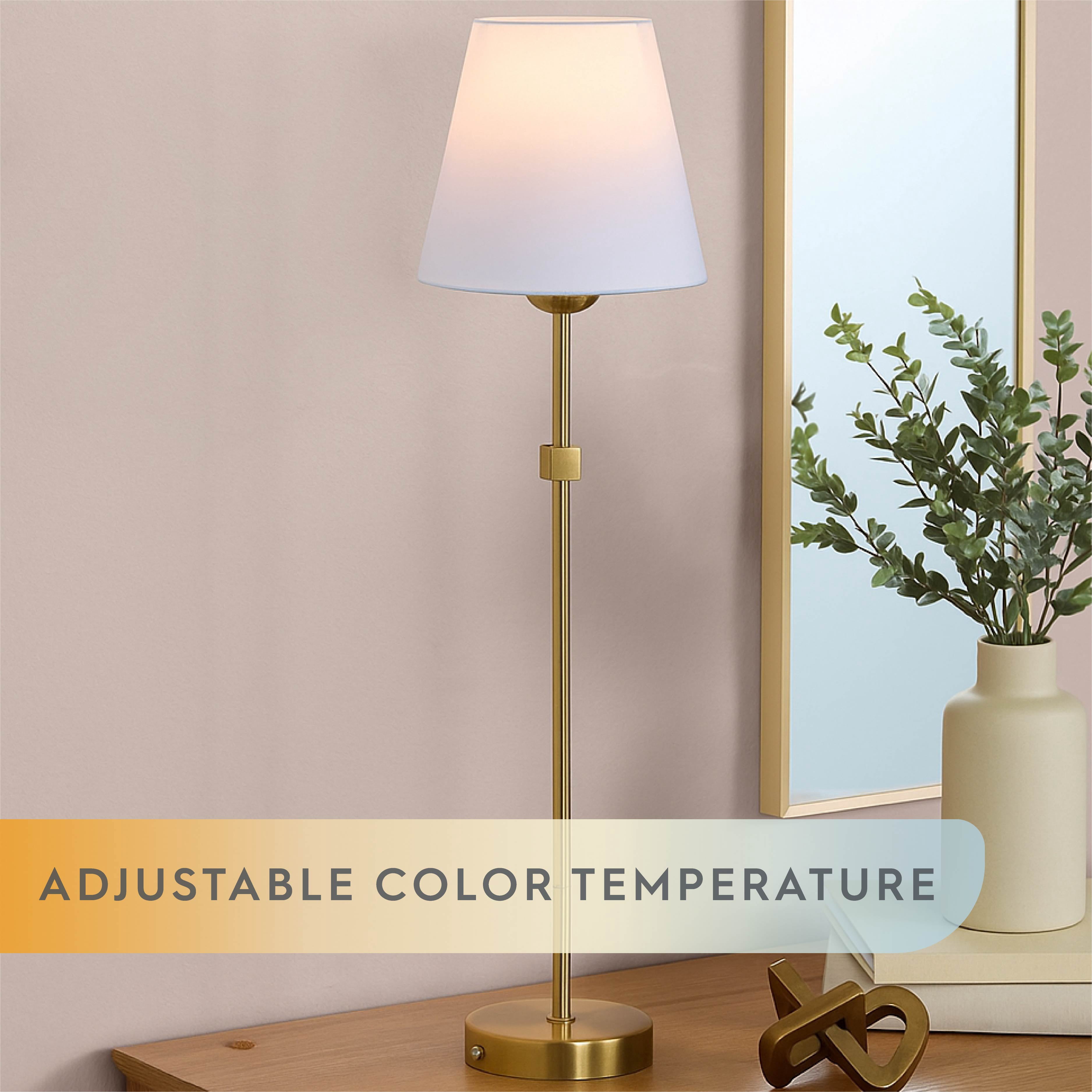 Better Homes & Gardens Contemporary Indoor 2-Pack Convertible LED Sconce Table Lamp, Gold