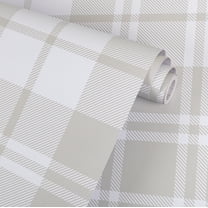 UMIGGEE Checkerboard Peel and Stick Wallpaper 17.3-in x 118-in Checkered Beige and White Contact Paper Self Adhesive Boho Removable Decorative Wallpaper for Bedroom Bathroom Cabinet