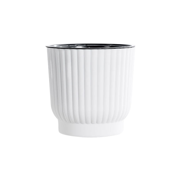 SSZMDLB Self Watering Flower Pot, Self Absorbing Lazy Planter with Automatic Irrigation, Resin Tabletop Pot for Indoor Plants, Succulents, Herbs and Home Decor, Decorative Plants Container