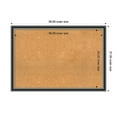 thumbnail image 4 of Amanti Art Natural Cork Board Wood Framed Theo Black Silver Bulletin Board 39 in. x 27 in., 4 of 8