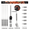 thumbnail image 4 of Kit Accesorios Y Utensilios Para Bbq Carne Asada 18 Piezas Xtellar plateado, 4 of 4