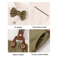 thumbnail image 3 of CARETOO Toddler Boys Suit Boys Formal Outfit Set Dress Shirt Bowtie Suspender Pants 1-5T Baby Boy Church Christening Wedding Easter Clothes 3T, 3 of 8