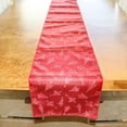 thumbnail image 2 of Brocade Table Runner Christmas Holiday Collection Glittery Trees Red, 2 of 3