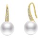 thumbnail image 1 of 1 par (oro) Pendientes colgantes de perlas blancas para mujer Pendientes de anzuelo colgantes brillantes chapados en oro Hipoalergénicos simples y atmosféricos Sincero Electrónica, 1 of 5