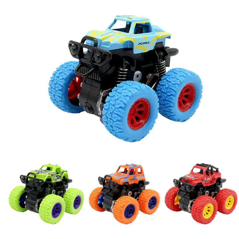 Fridja Monster Trucks Toys Pull Back Cars Toy for Toddler, Friction Powered Monster  Truck ,Cars Birthday for Kids Boys and Girls 
