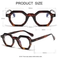 thumbnail image 4 of Gafas de bloqueo de luz azul JOVAKIT con montura octagonal retro, 4 of 7