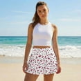 thumbnail image 3 of KUIFORTIRed Cherry Women's Active Athletic Skort Soft Breathable High Waisted with Pockets Inner Shorts Fashion Golf Clothes Athletic Outfits for Running Tennis Golf Workout Sports, 3 of 7