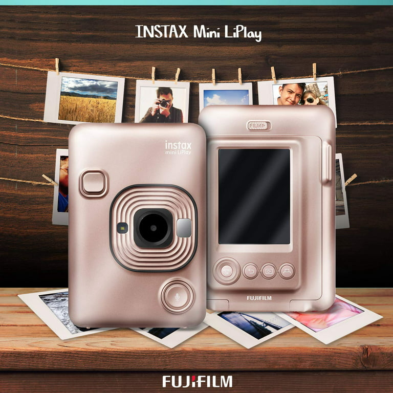 FUJIFILM INSTAX Mini LiPlay Hybrid Instant Camera (Blush Gold) - 16631851