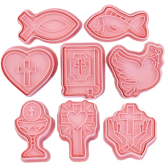 TABLETREANDS 8Ud Para Hornear Galletas De De Pascua En Plástico Rosa Accesorio Para Repostería