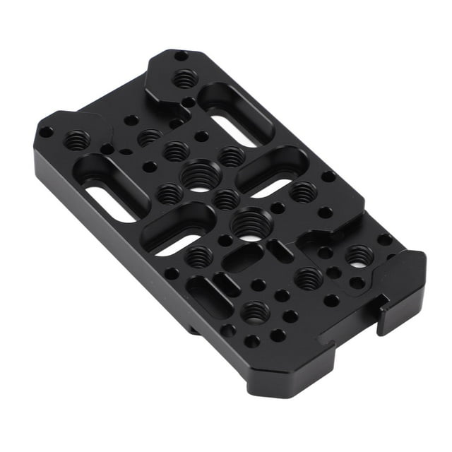 Placa De Queso De Extensión, Orificio De Localización Cámara De Aleación De Aluminio Placa De Queso Ligero Multifuncional Roscas De 1/4 3/8 Pulgadas Para Trípode