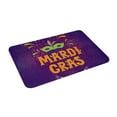 thumbnail image 2 of Fotbe Extra Durable Door Mat - Dirt Trapping Outdoor Welcome Mats - Non-Slip Outdoor Door Mats - Low Profile Front Door Mat - Indoor (16" x 24", Mardi Gras2 ), 2 of 9