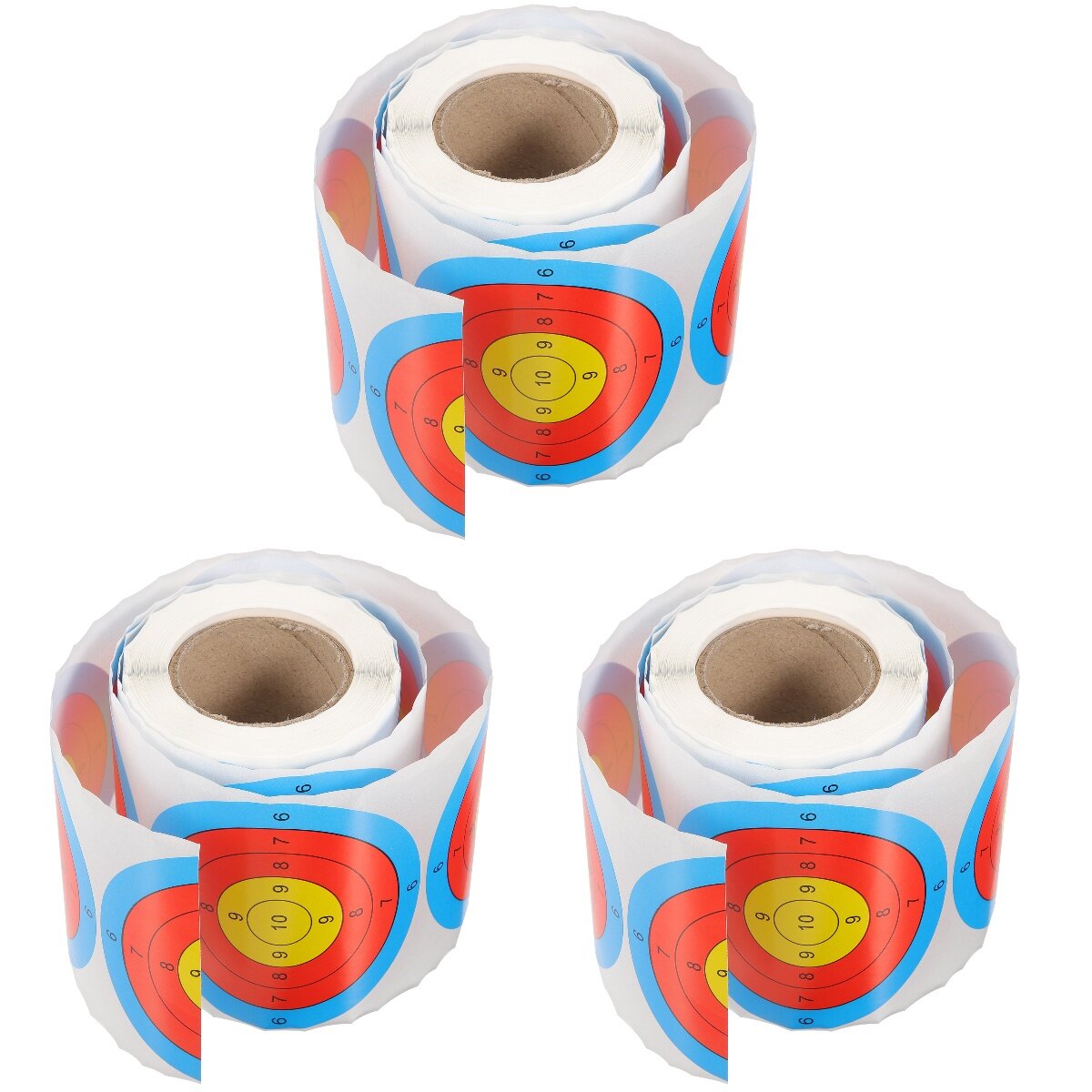 3 Rolls Sports Target Spot Adhesive Target Labels Fluorescent Target